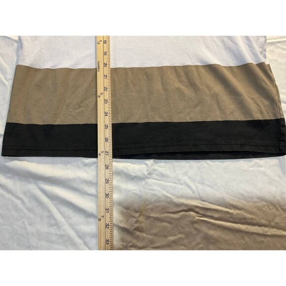 Guess Striped T-Shirt Mens Size Medium Multicolor Striped Short Sleeve Crew Neck - Picture 5 of 6